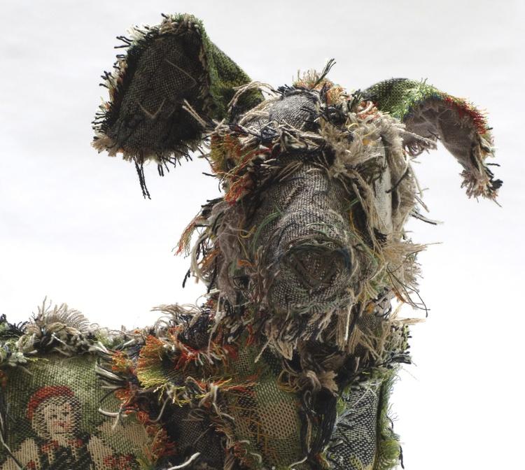 An example of Barbara's work with fabric