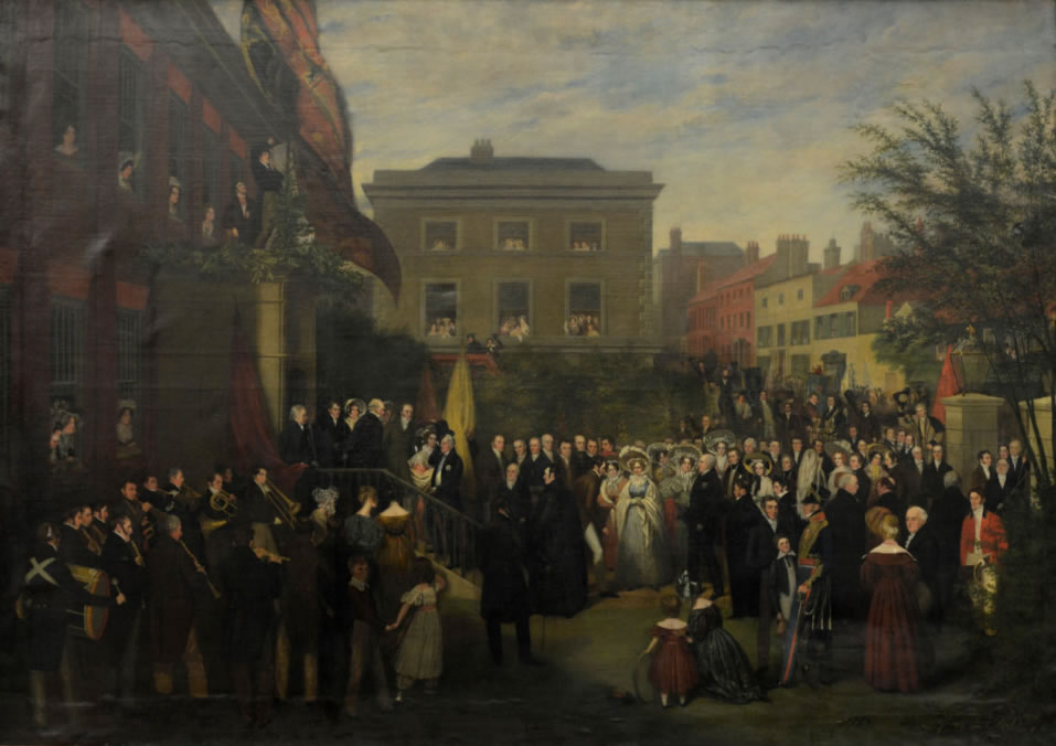 Visit of William the Fourth painting in Lewes Town Hall