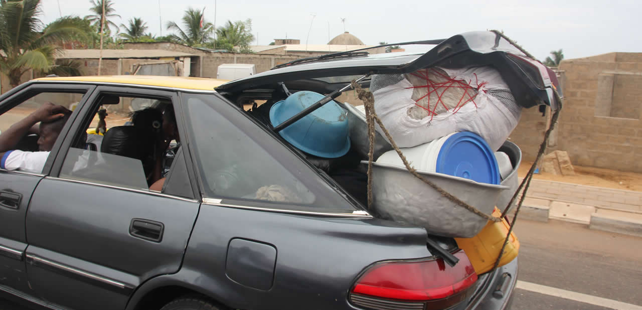 Overloaded car when not hiring a skip
