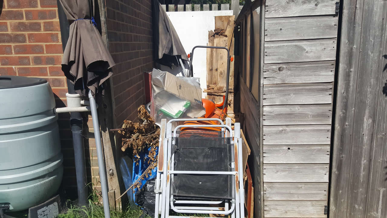 garden rubbish pile