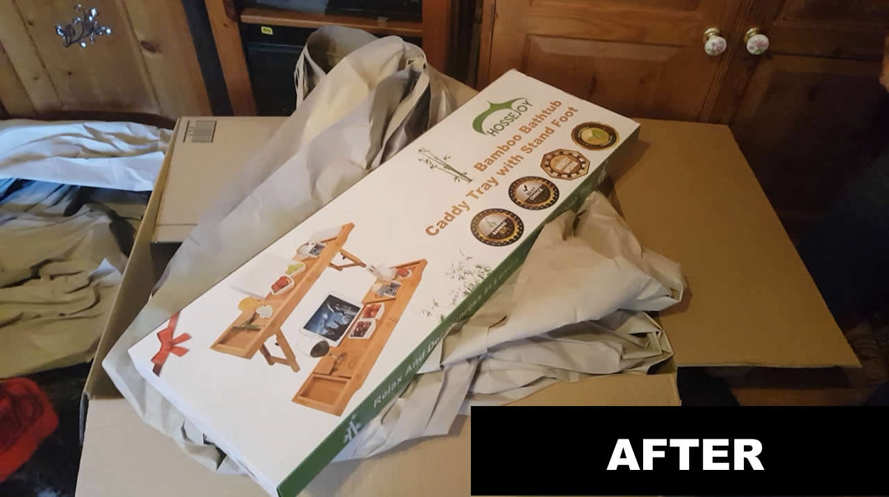 Amazon product inside large packaging box is much smaller