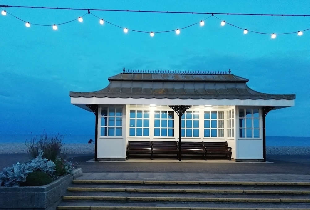 Worthing Victorian shelter on the promenade